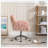 Mercer41 Ratchel Faux Fur Task Chair-1355587166