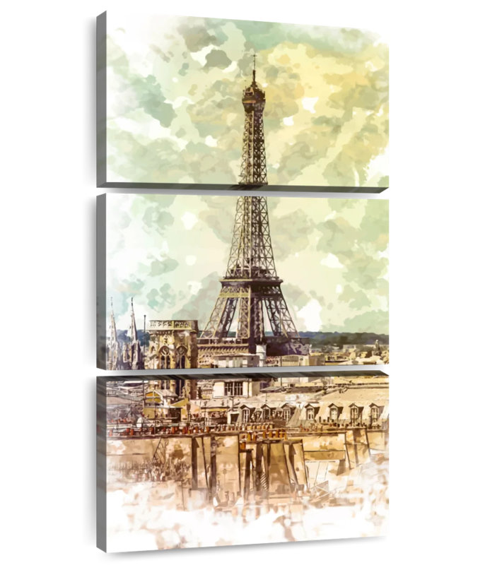Paris archaïque, H 44 po x l 21 po
