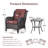 Arsad Wicker 250 - Person Patio Conversation Set with Cushions-908300630