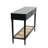 Ayleena Maxwelton Solid Wood Console Table with 2 Drawers and Woven Cane Storage Shelf-1859782371