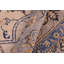 Tapis rectangulaire en laine noué à la main de style sud-ouest Abbigail de 8 pi 9 po x 9 pi 11 po bleu / ivoire / gris
