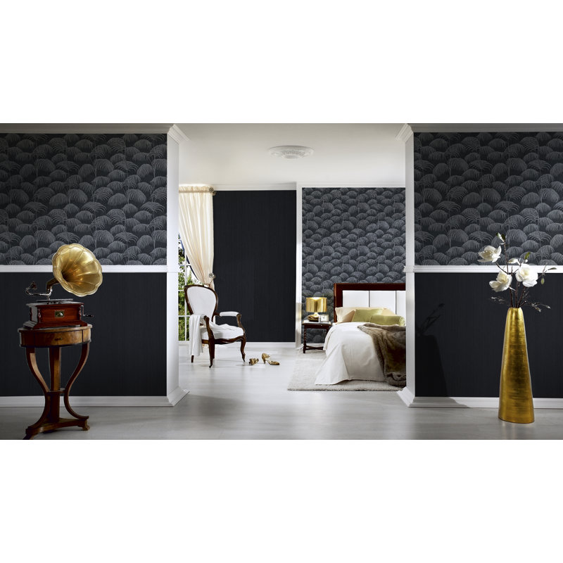 Woods 10.05m x 53cm Wallpaper, Black / Grey