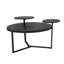 Table basse moderne avec deux tablettes