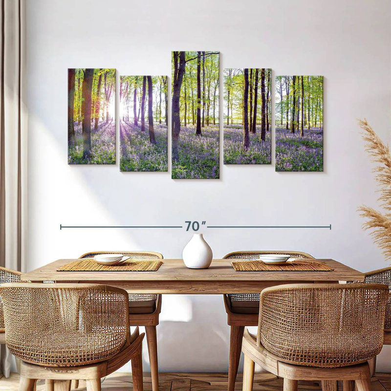 Harnek Bluebells And Sunrise, H 33 po x l 66 po