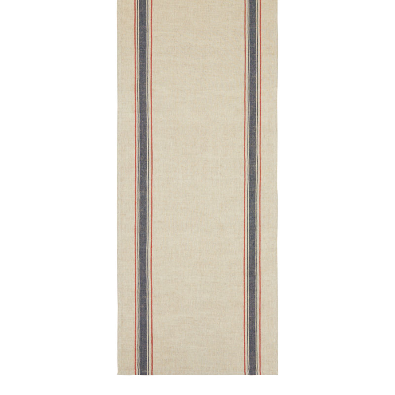 Chemin de table Camron - 20 po x 72 po, Naturel / crème