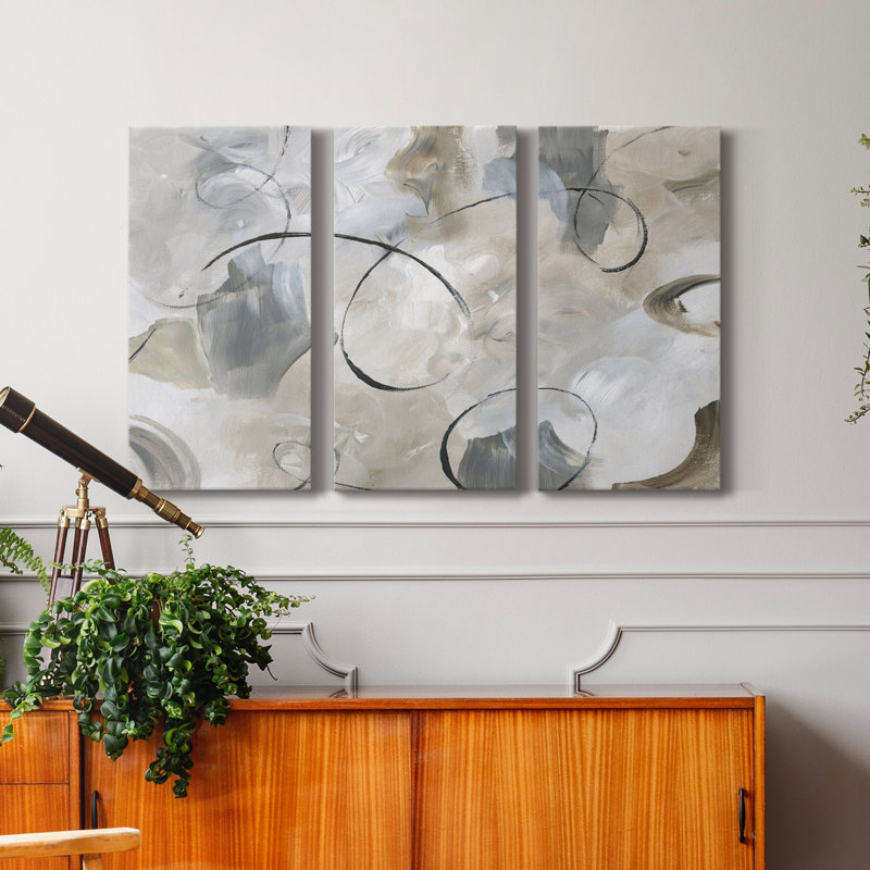 Crescendo - 3 Piece Single Picture Frame Print on Canvas, 48" H x 96" W x 1" D