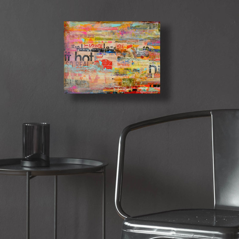 «Metro Mix I» par Erin Ashley, art mural acrylique, H 12 po x l 16 po x P 0,13 po