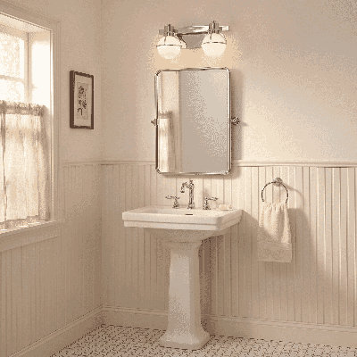 Pierce 3-Light Bathroom Vanity Light in Chrome