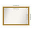 Townhouse Gold Non-Beveled Bathroom Wall Mirror-1016737286