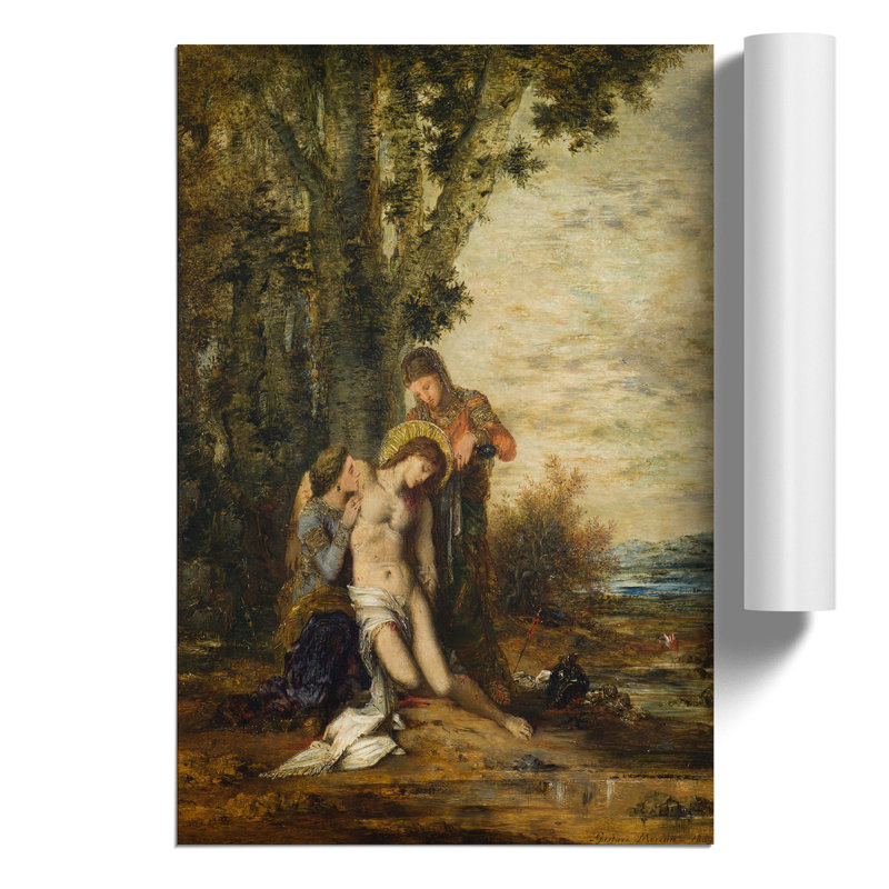 The Martyred Saint Sebastian by Gustave Moreau - Frameless Print, 59cm H x 42cm W x 0.1cm D