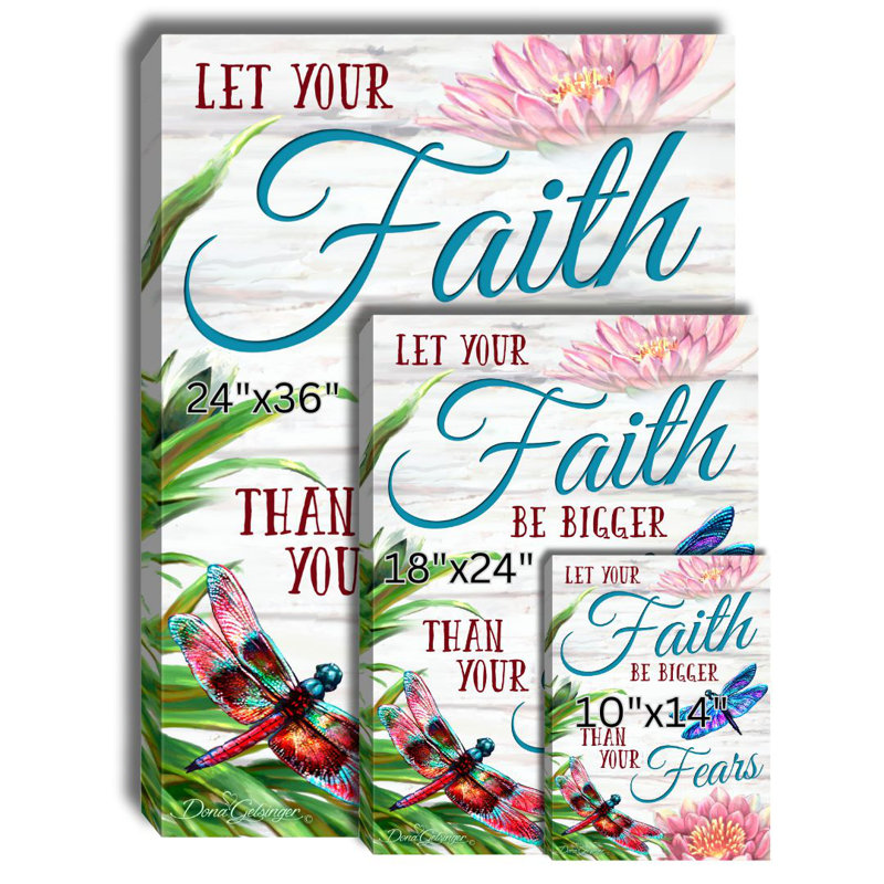 Art mural sur toile Faith Over Fear