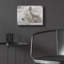 «Woodgrain Antiques Arctic Wolf 2» par Gordon Semmens, art mural en verre acrylique-1117659629