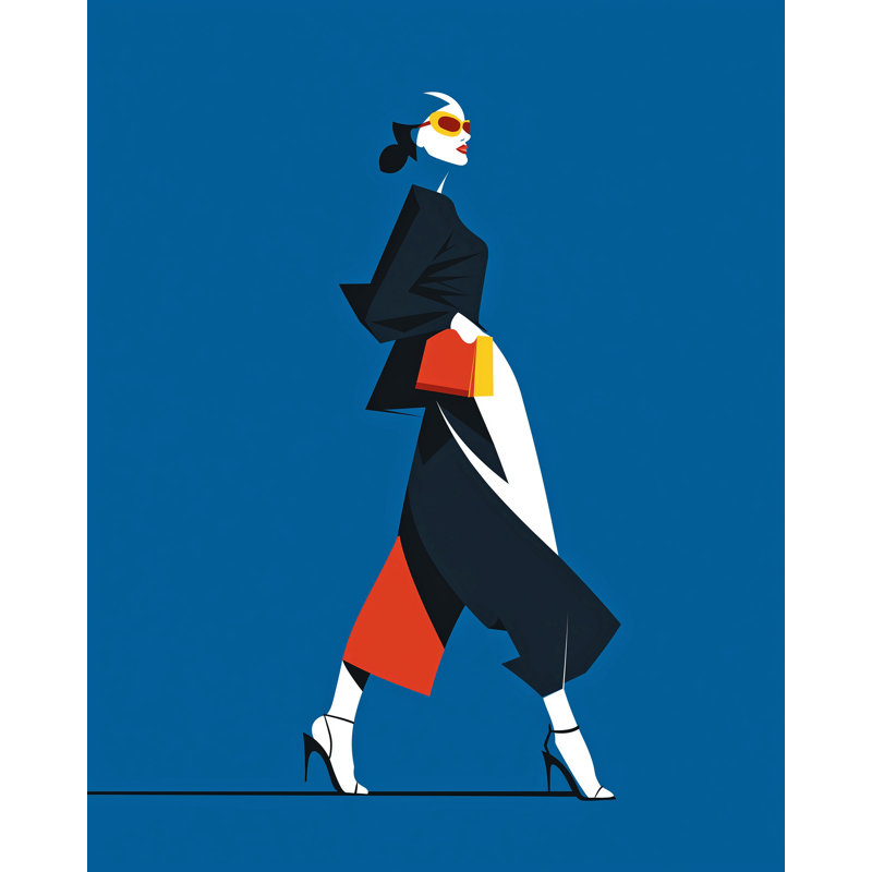 Chic Confidence Wrapped Canvas Wall Art