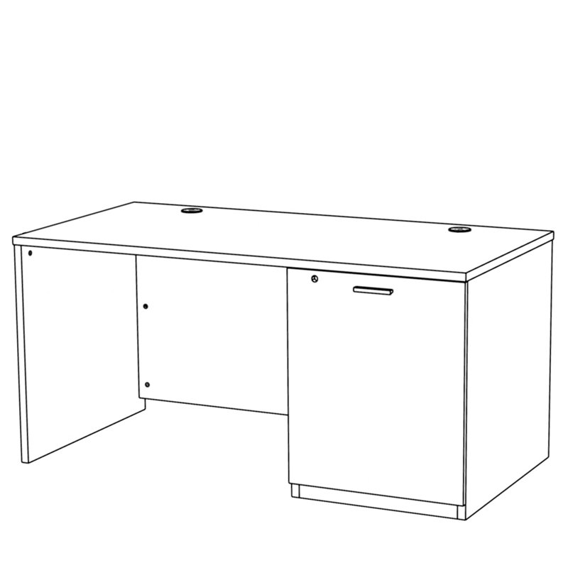Lauber Writing Desk, Baroque, Right