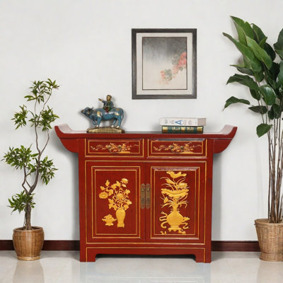 Painted  Console Cabinet
