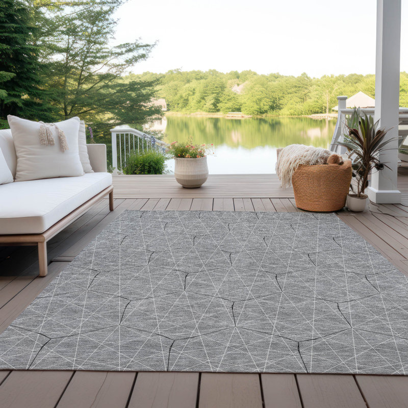 Tapis intérieur / extérieur lavable à la machine ACN987 1 pi 8 po x 2 pi 6 po, Rectangle 5 pi x 7 pi 6 po