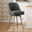 Tabouret de comptoir pivotant 26 po Makylia-1827823532