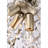 Gillespie 3 - Light Brushed Champagne Unique Geometric Chandelier with Crystal Accents