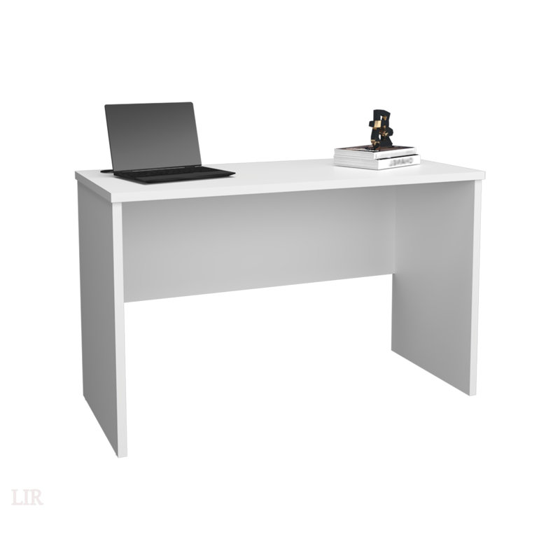 Malibu 47 Inch Wide Modern Simple Computer & Laptop Table With Spacious Workspace And Sturdy Construction For Home And Office Use