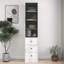 Armoire de rangement blanche élégante - Organisateur moderne et spacieux pour n'importe quelle pièce