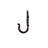 Hand Forged 2.5" Wrought Iron Hook