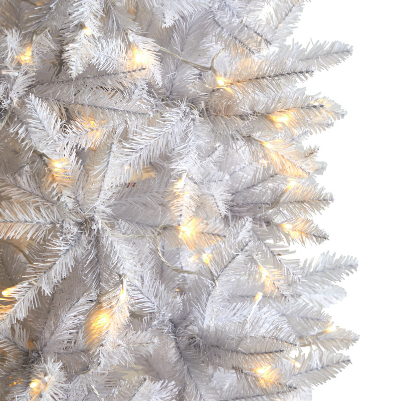 Lighted Artificial Christmas Tree, 8'