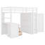 Lit mezzanine avec tiroirs, bureau et garde-robe-904161107