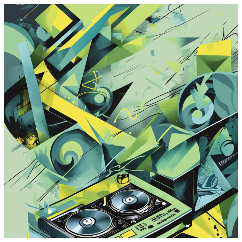 Coussins décoratifs Abstract DJ, 14 x 14 inches