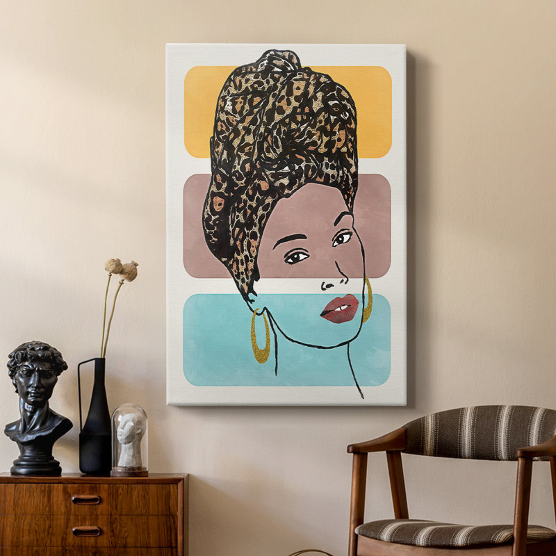 Head Wrap I - Gallery Cavas sur mesure, H 18 po x l 12 po