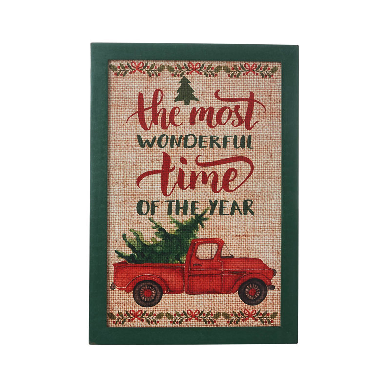 Enseigne murale festive 13 x 9
