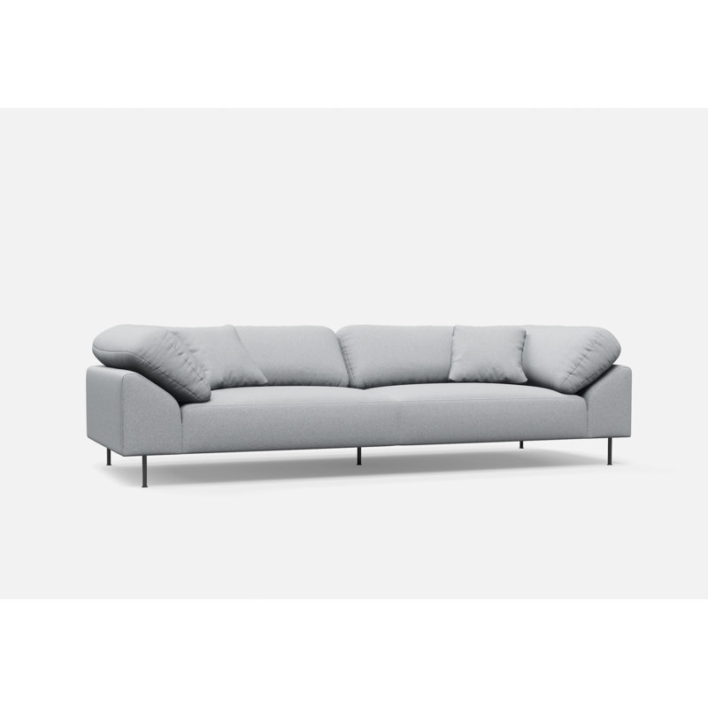 Collar 3-Seater, Cotton Blend, Ivory