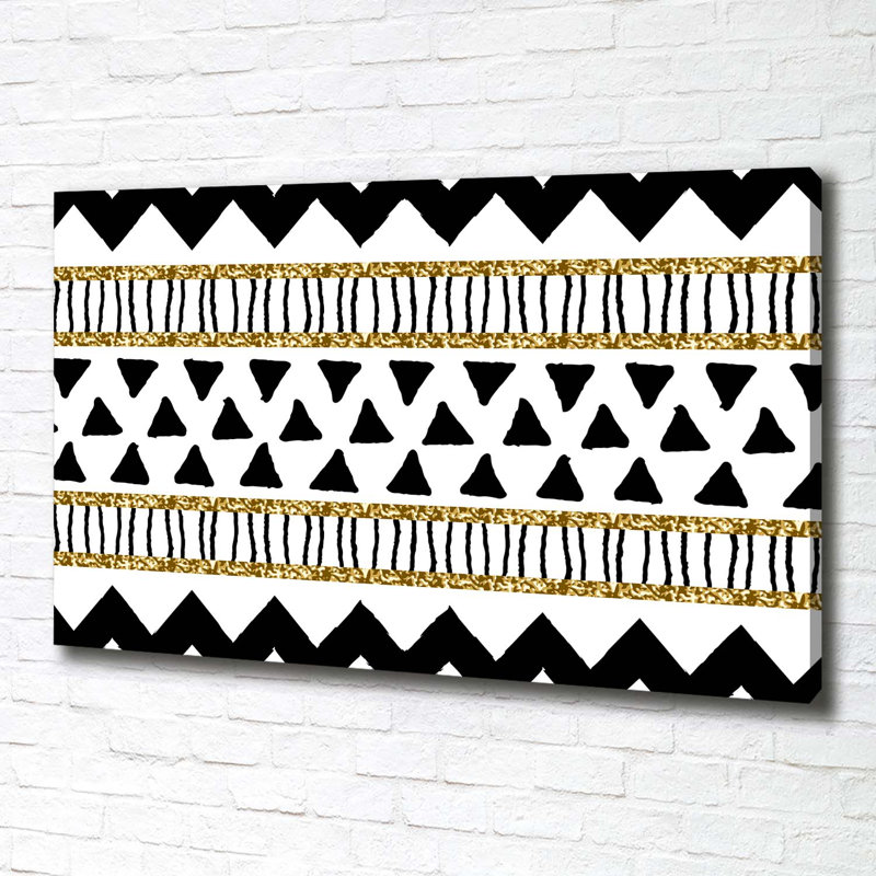 Ethnic Background - Wrapped Canvas Print
