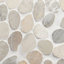 Carreau de mosaïque de pierre et de plancher 11,81 po x 11,81 po-49413187