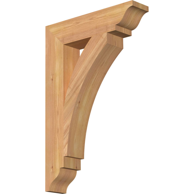 Support traditionnel Thorton, Cèdre rouge, H 24 po x l 3,5 po x P 16 po
