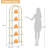5 Tier Bookcase Arched Display Racks Tall Bookshelf Freestanding Open Storage Shelf-754128870