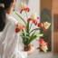 Fleur d'iris de soie 22 po de haut-1313354265