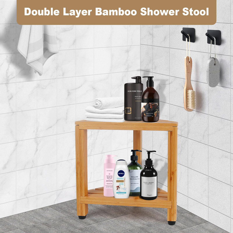 Bamboo Shower Stool