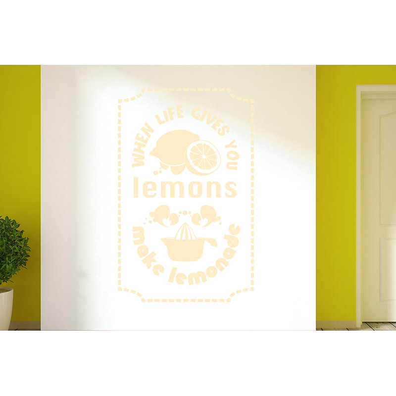 Food & Beverage Wall Decal, Beige, Large