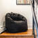 Big Joe Milano Vegan Leather Bean Bag Chair with Massage Function