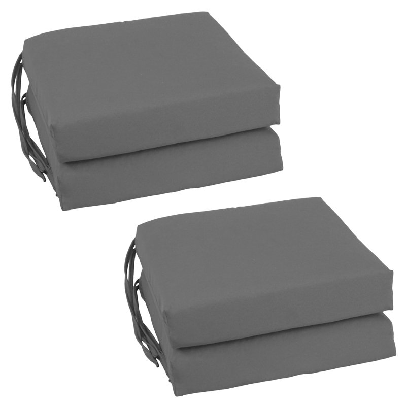 Coussin de siège d'intérieur, Gris acier