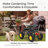 Garden Cart Rolling Wagon Scooter for Planting Swivel Work Seat with Tool Storage Utility Basket, Garden Scooter with 10" inch Wheel for Garden