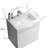 Modern Bathroom Vanity 24", White With Silent Drawers, 20% More Storage, Sleek Handle-, No Faucet Or Drain 24" Cabinet - Expanded Contemporary-209207431-209207430