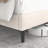 Platform Bed Frame with Tufted Upholstered Headboard & Solid Wood Bed Legs-86671010-86671007