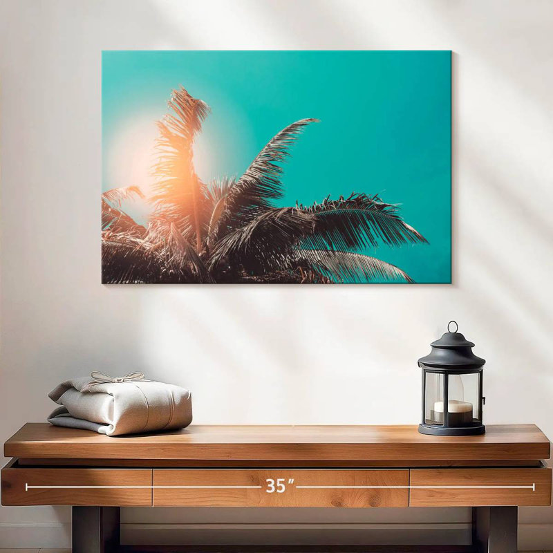 Harnek Retro Palm Tree, 16" H x 24" W
