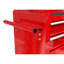 8 coffres à outils rouges avec roulettes, conception verrouillable sécurisée, compartiment de rangement supplémentaire pour outils roulés dans un cadre rouge, robuste et en acier, conception de roue pratique-1685379402