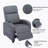 Maleah 25.59'' Wide Classic and Soft Padded PushBack Massage Recliner with Remote Control-119232345
