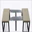 Table de salle à manger extensible moderne 23,62 "- 118"-317387851