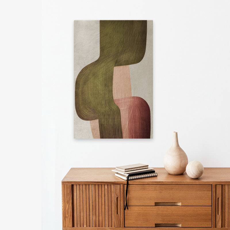 Alma - brosses en métal I contemporain; Moderne, abstrait, contemporain, moderne, courbe, géométrique, H 24 po x l 16 po