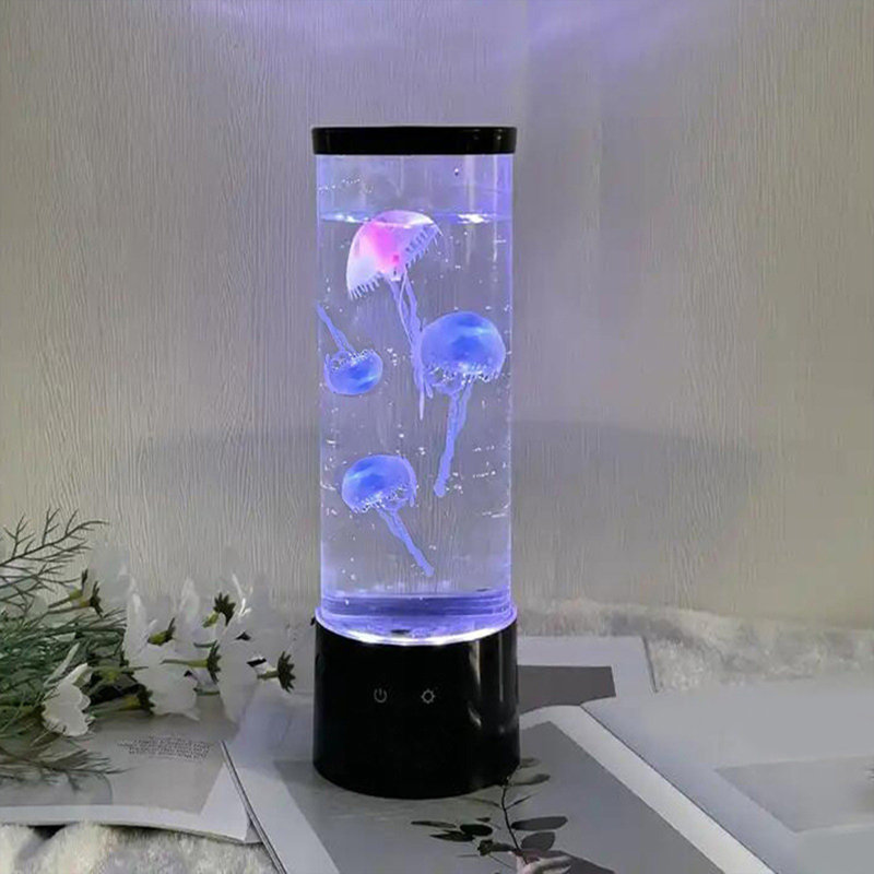 Veilleuse méduse lampe réservoir d'aquarium-couleur changeante humeur lampe pour la maison décoration sortilège veilleuses pour le cadeau
