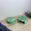 Stoneware Round 4 Piece Coaster Set With Holder-96239372